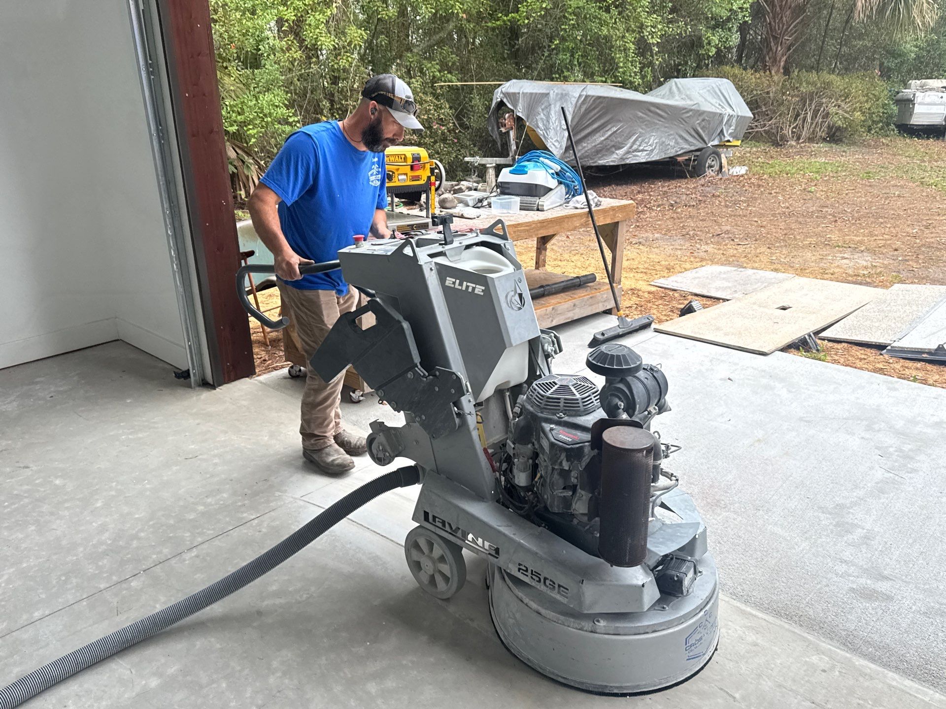 Garage Project in Mount Everest by Cross Creek Concrete Coatings