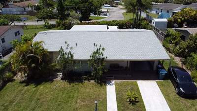GAF Shingle HDZ Birchwood + Polyglass Flat Roof