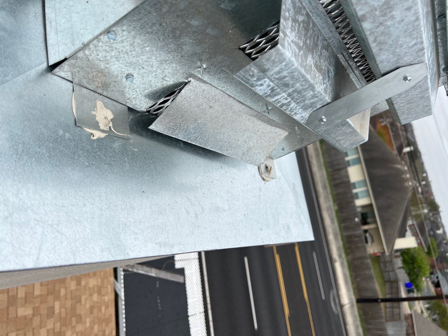 Residential Roofing Repair using Galvanized Chimney Cap & Chase by Lighthouse Roofing