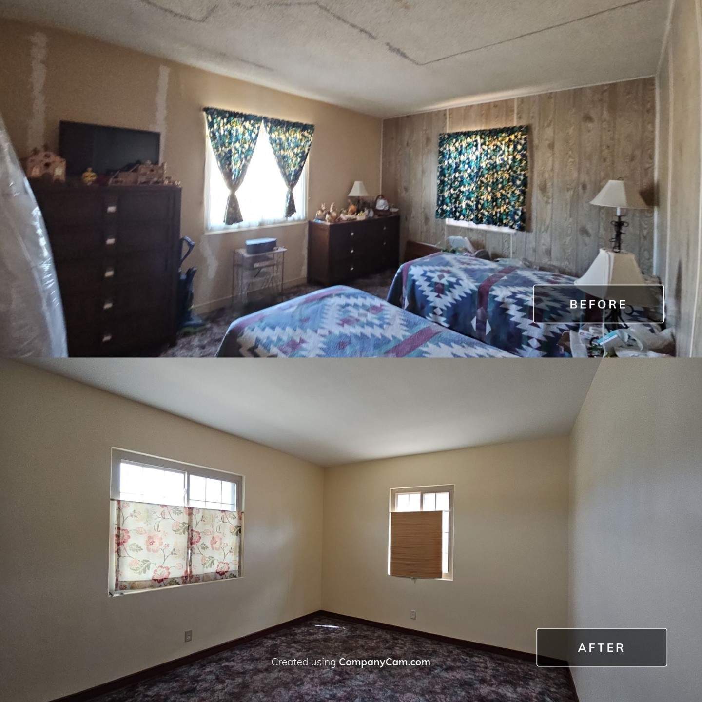 Interior Painting with Popcorn Ceiling Removal by Regal Renovate