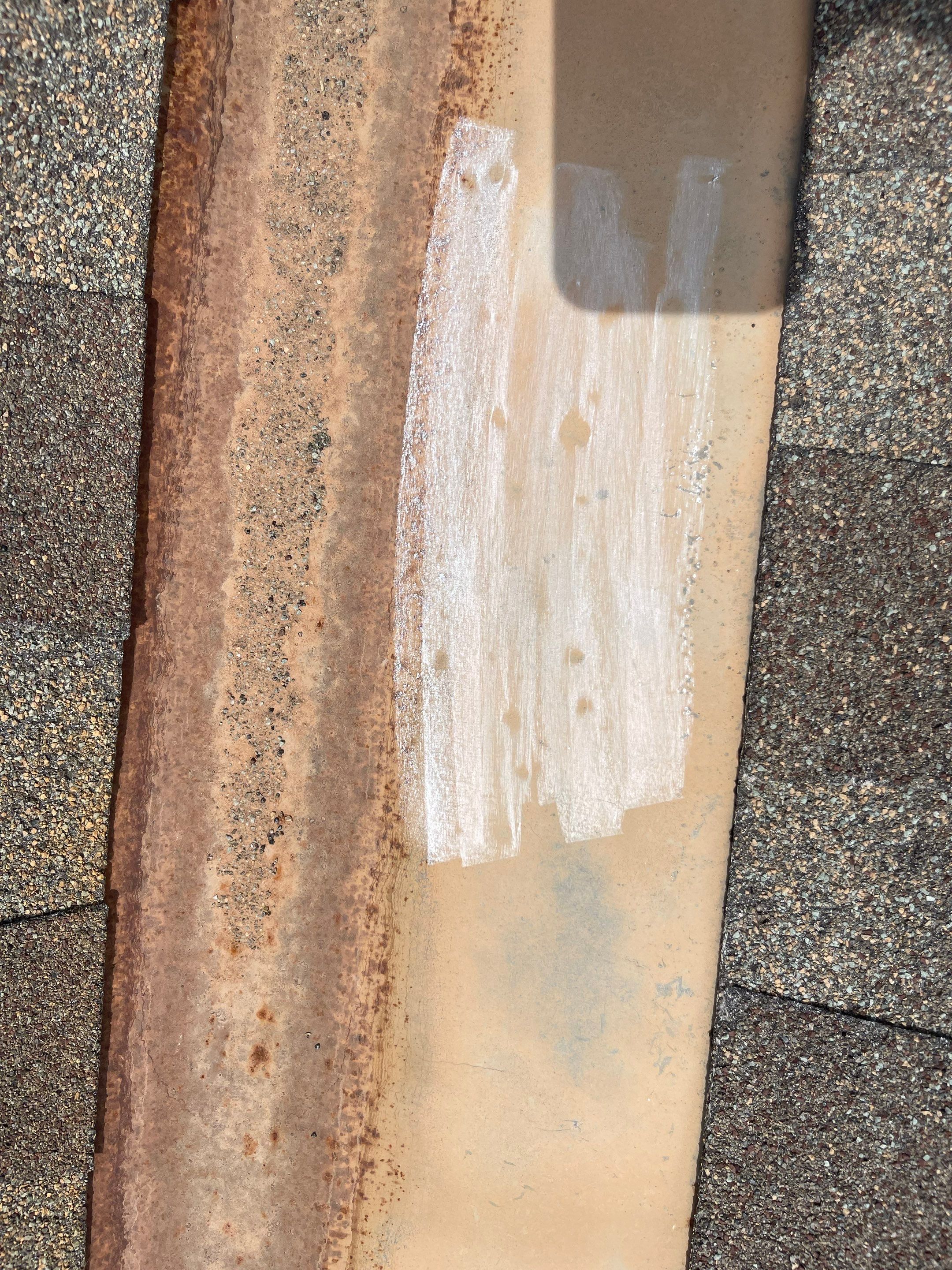 Hail Damage on a Roofing System by Icon Roofing And Construction 