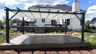 New Deck and outdoor Kitchen In Hillsborough , New Jersey