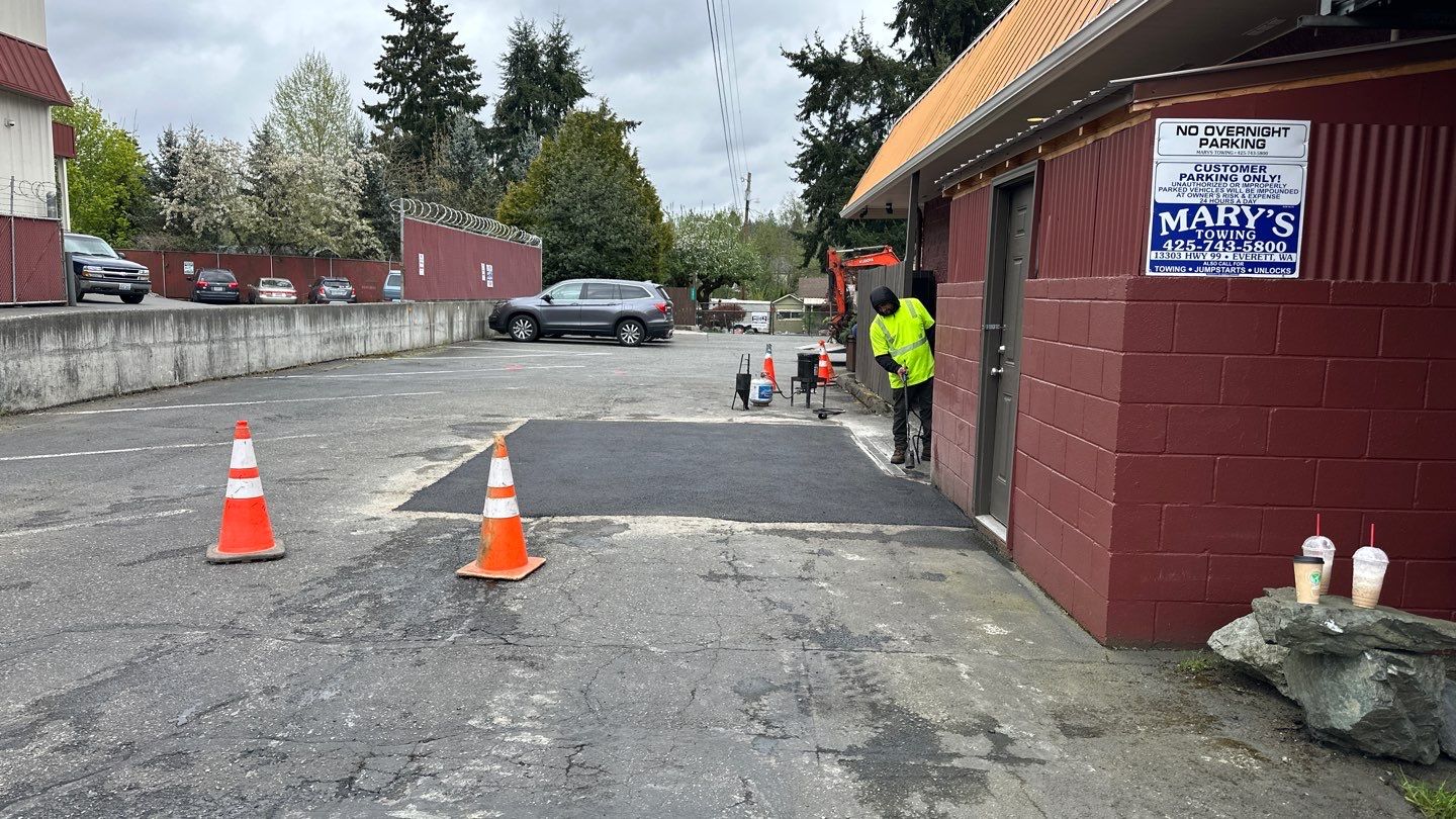 Lombardi's Restaurant/Bothell WA by Jireh Asphalt & Concrete Inc 