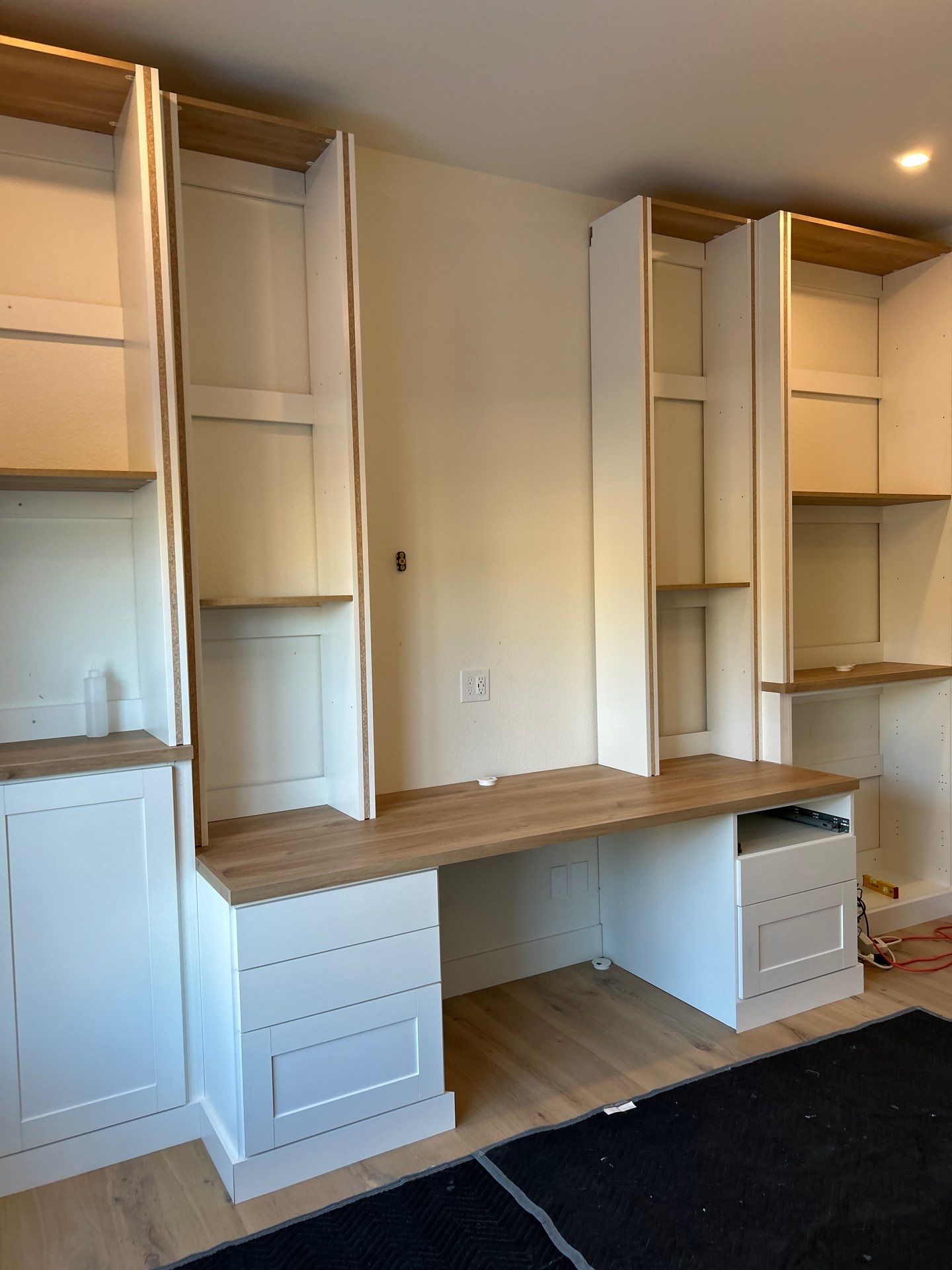 Two-Tone Home Office Built-in - Erie, Colorado by Concept 32, Inc.