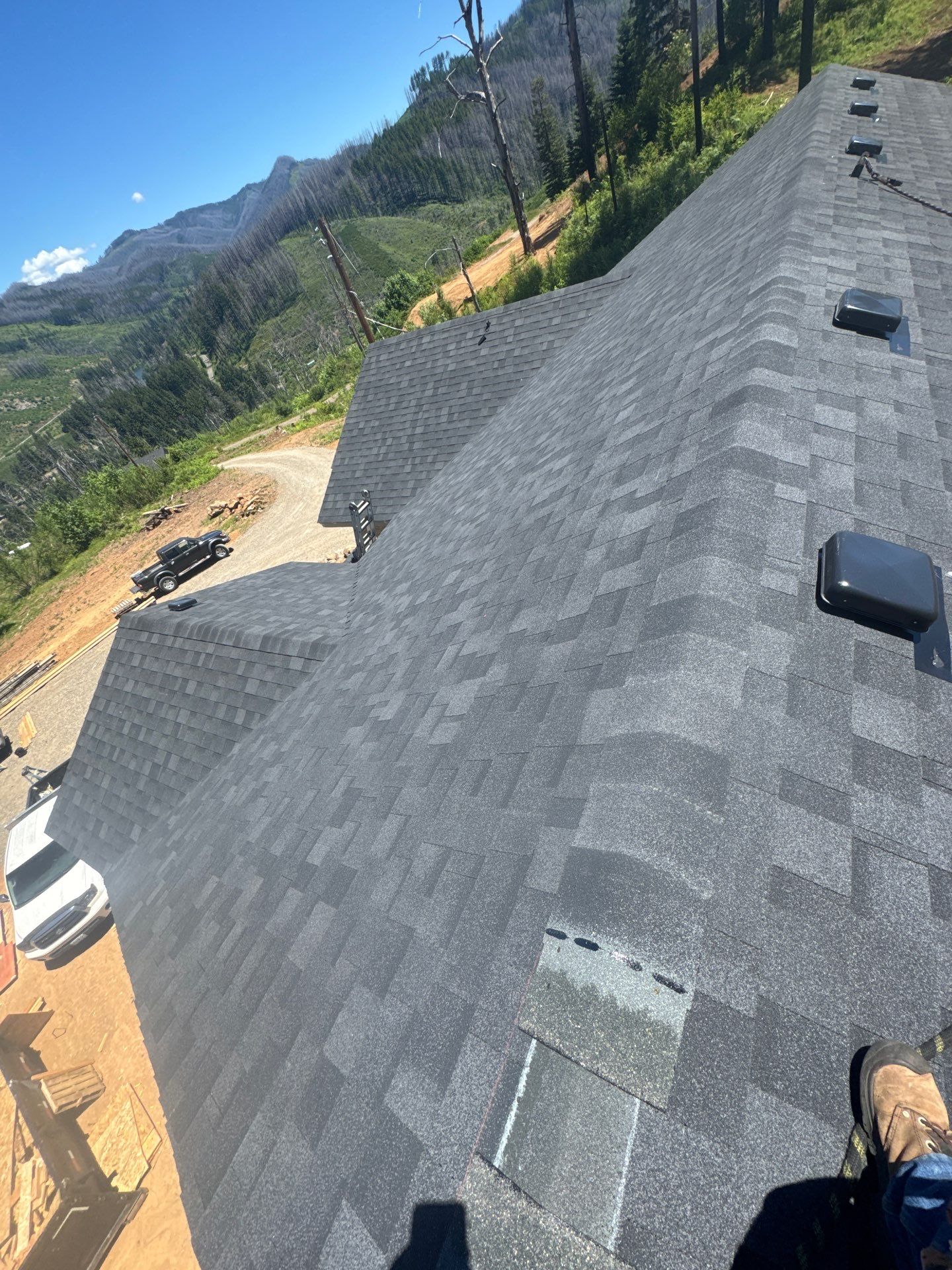 Architectural Shingle Roof Installation for New Construction in Vida by BEST Roofing & Waterproofing