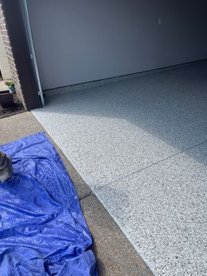 Garage Floor Coating using Coyote