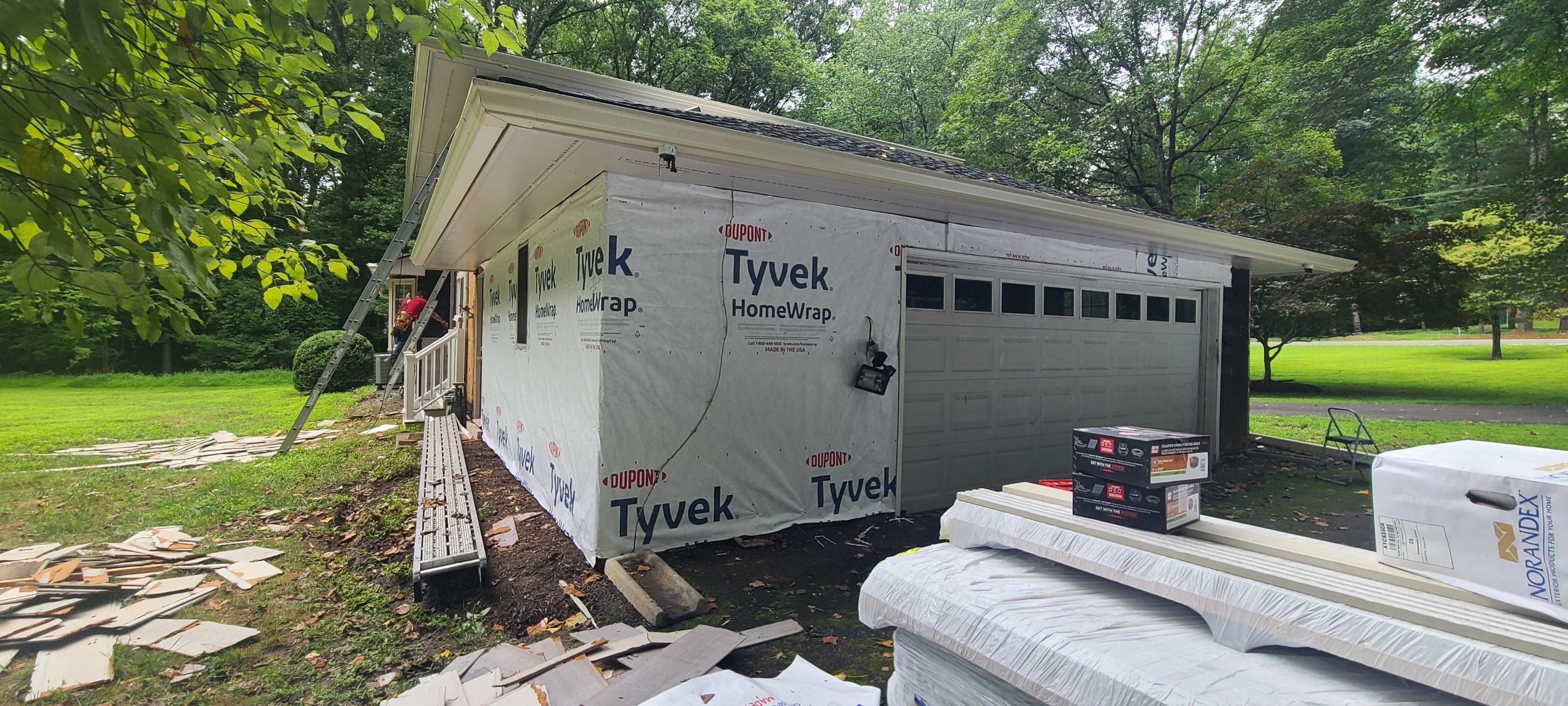 Great Falls: Siding Replacement with James Hardie Statement Beaded Plank in Cobblestone by RM Banning, Inc.