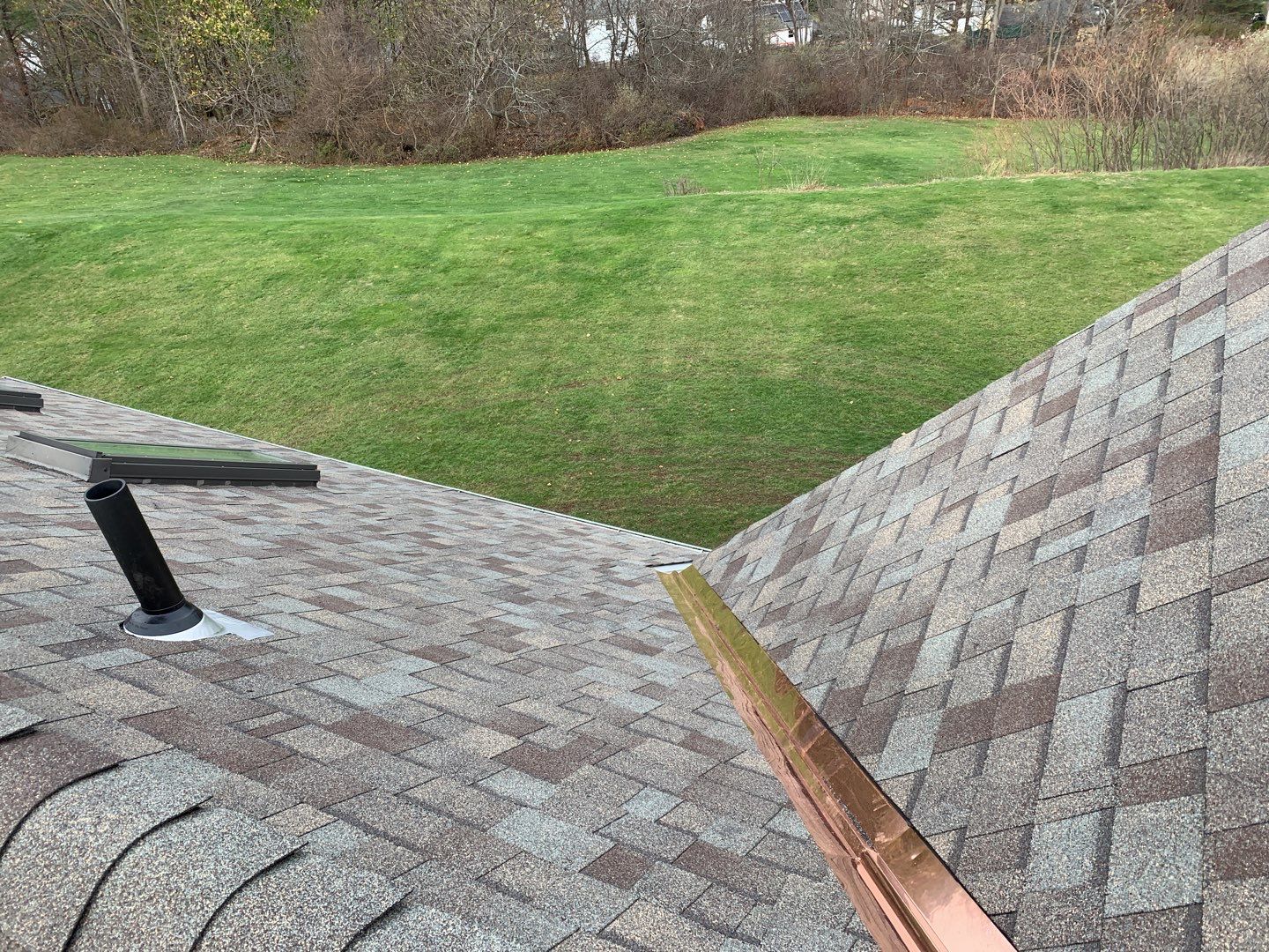 Commercial Roofing Installation using Owens Corning TruDefinition driftwood by A Plus Exterior