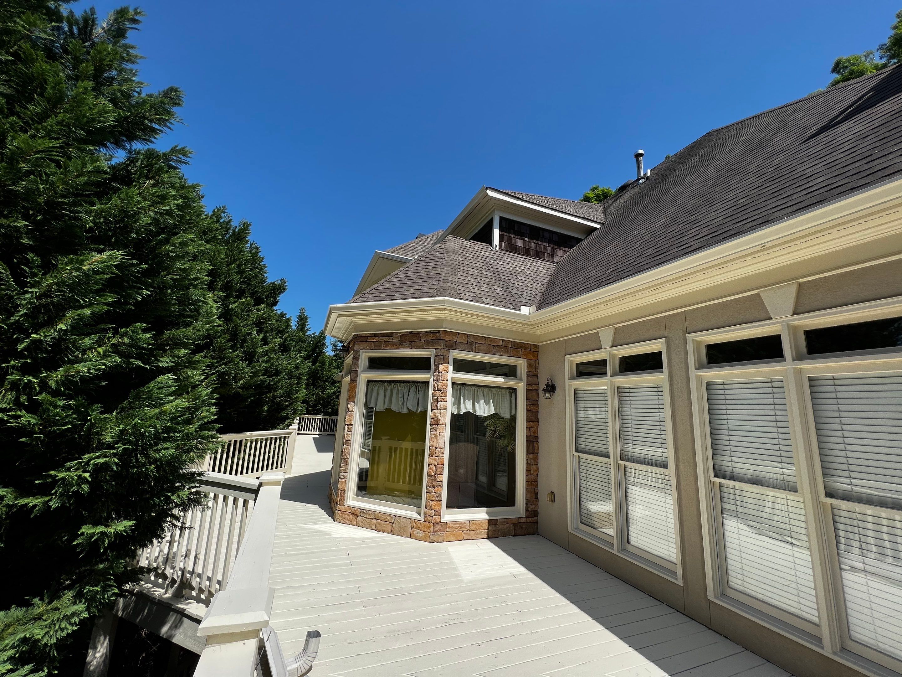 Exterior Painting and Wood Deck Staining in Alpharetta by Swift Home Renovations