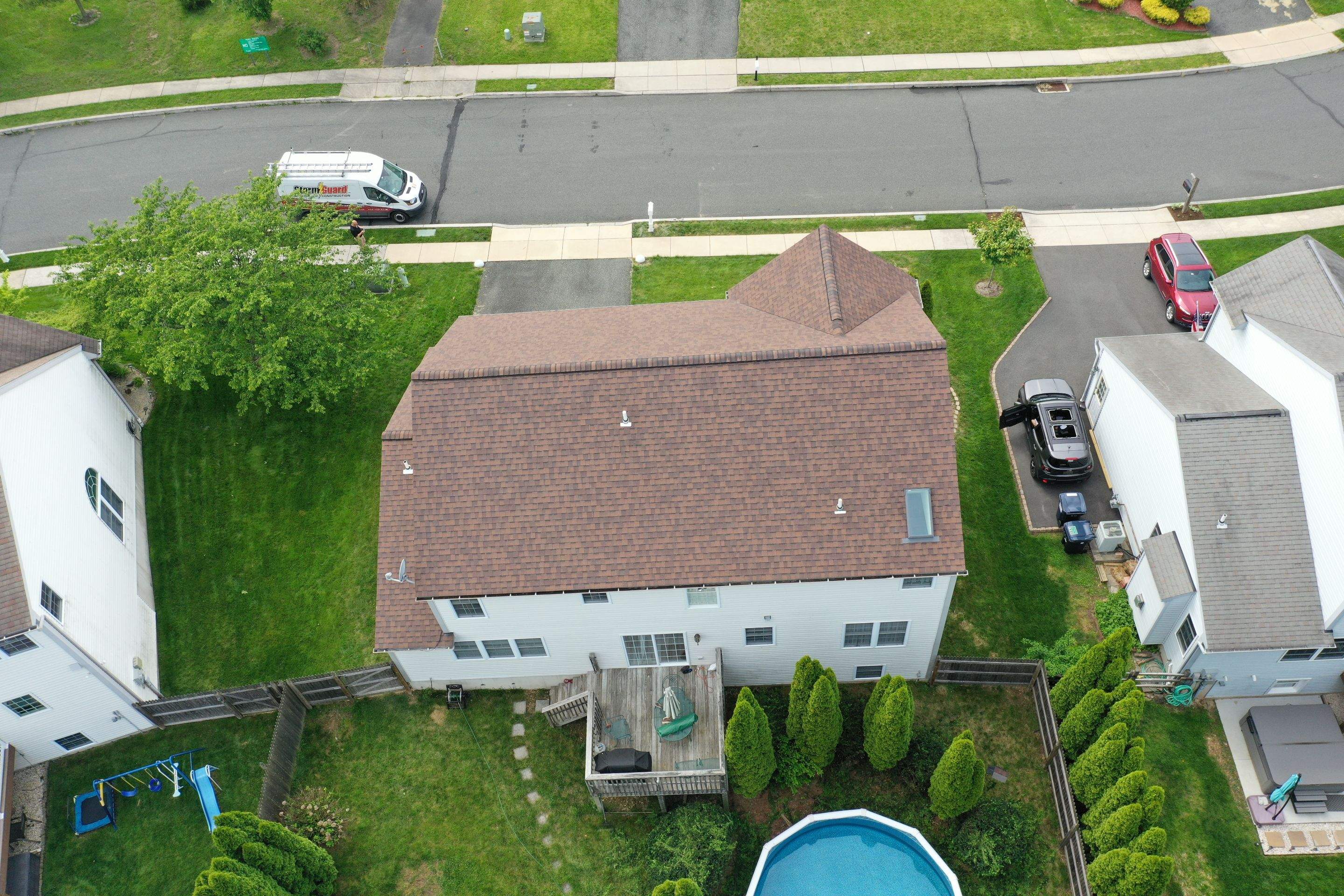 Roofing Installation using CertainTeed Landmark - Burnt Sienna by Storm Guard of Ches-Mont PA