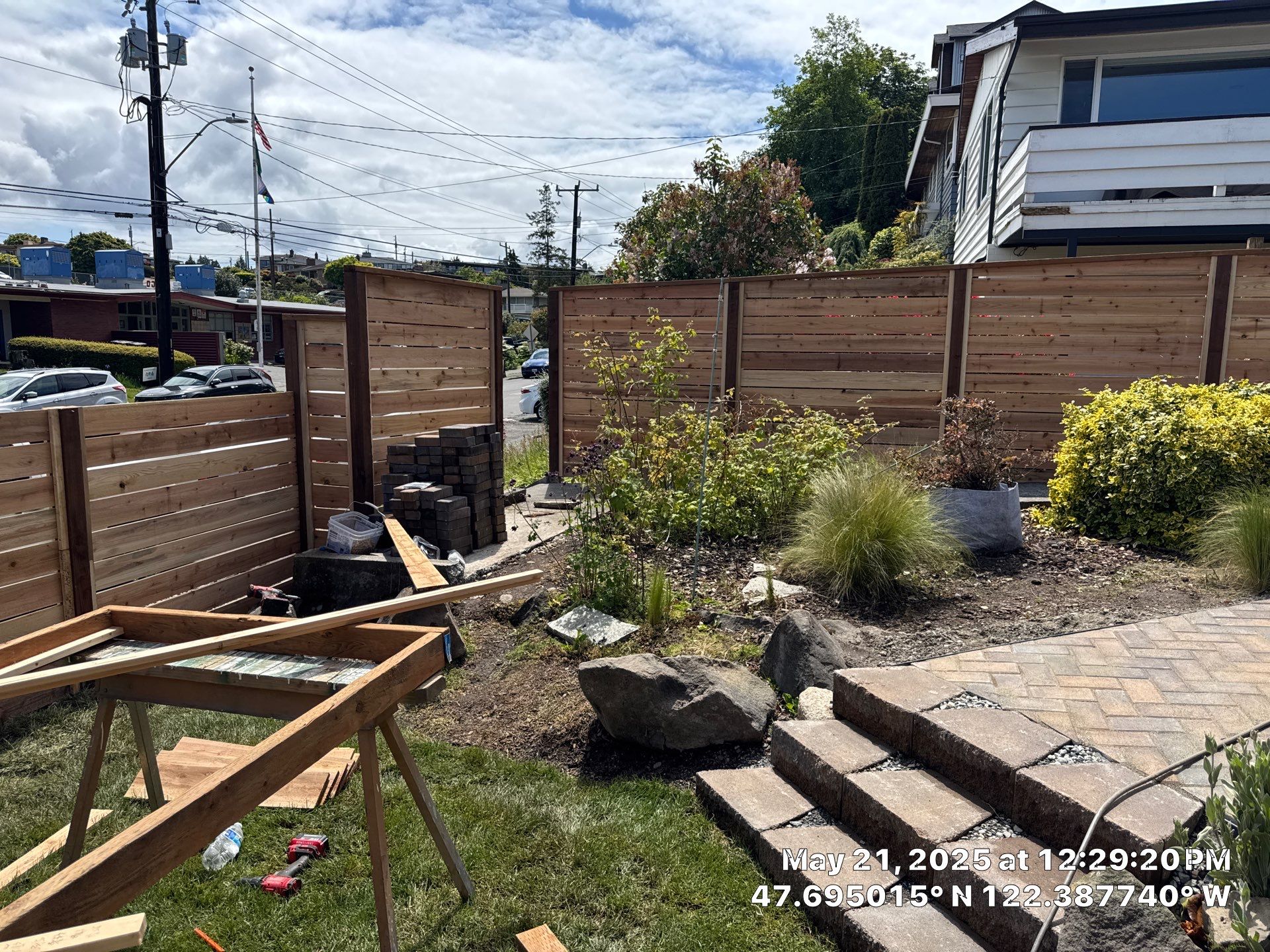 Retaining Wall & Fence Installation  by Jireh Asphalt & Concrete Inc 