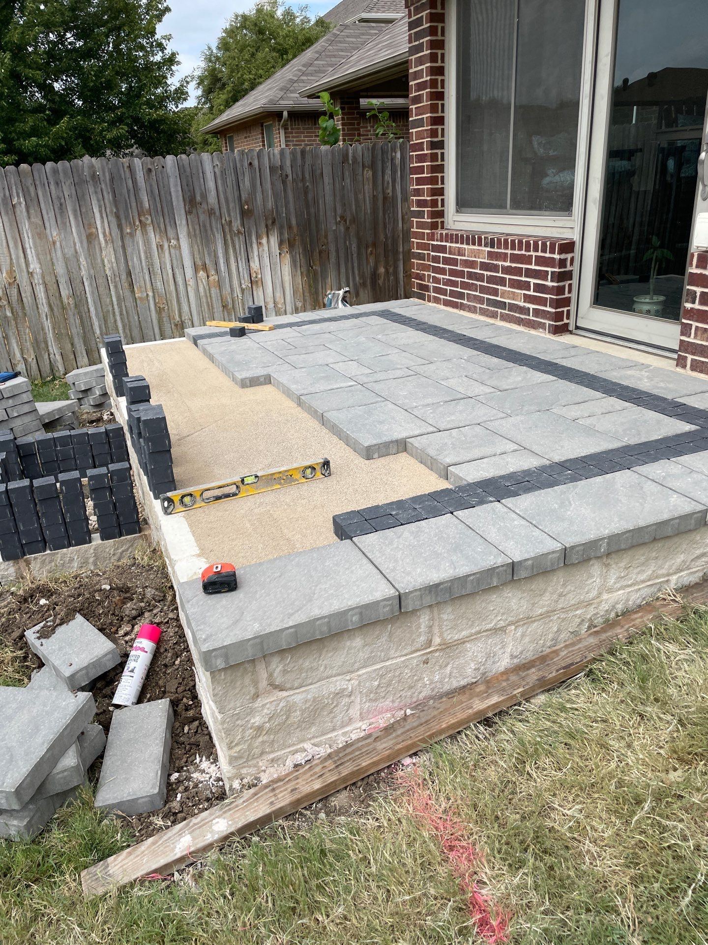 Paver Patio Project in Fort Worth by Peterson’s
