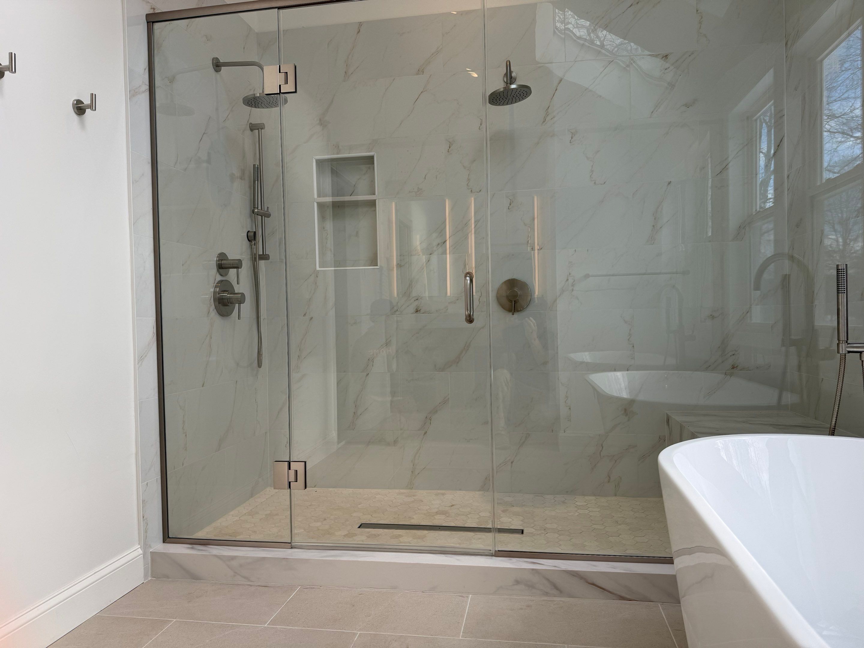 Bathroom Remodel using Tile by Home Concepts Construction