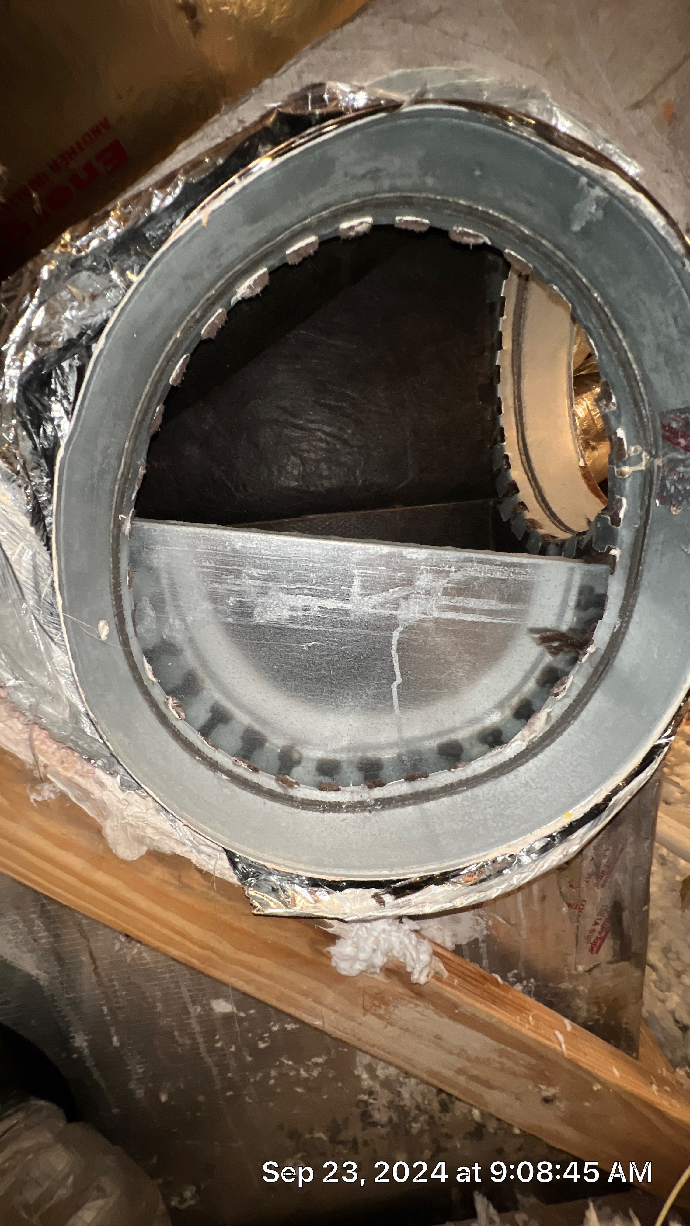 Duct modification in attic  by TIES360 Air Ducts Plus