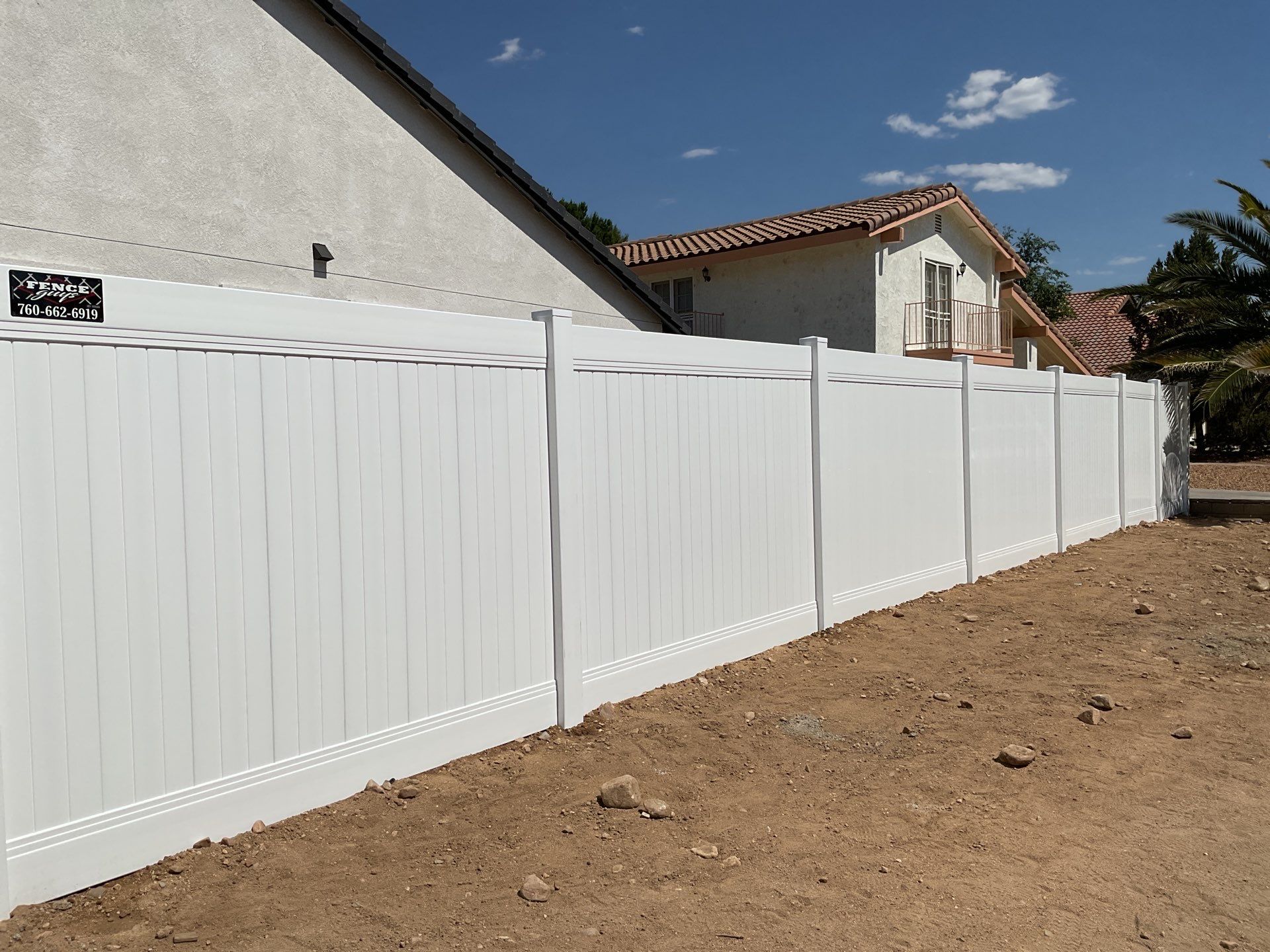 Fence Installation using Vinyl by Fence Guys Inc.