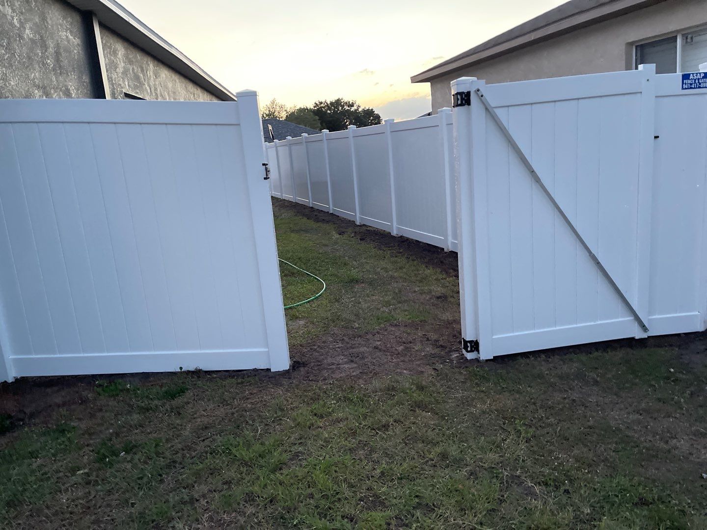 Riverview, FL 6ft. Tall White Vinyl Privacy Fence by Asap fence and gates, LLC