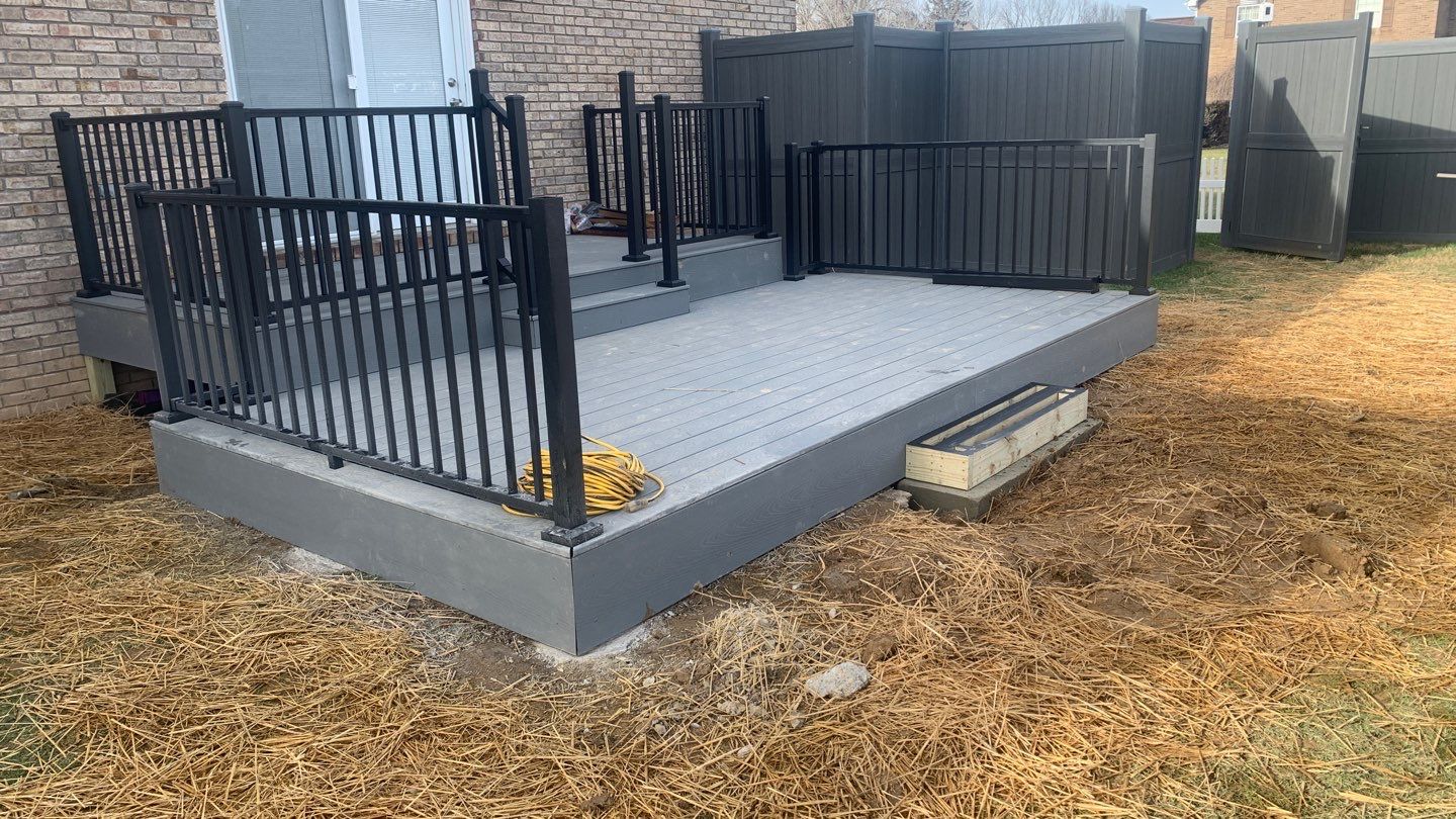 Deck Replacement using Trex Decking and Railing by Secure Construction Company Inc