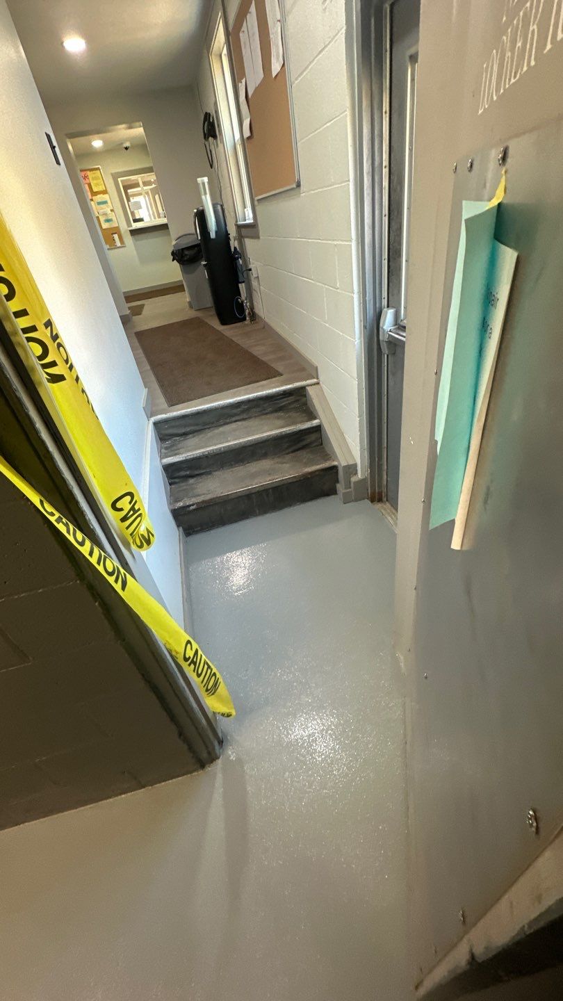 Industrial Grey Grit Project in Mars by Floors in a Day, Inc