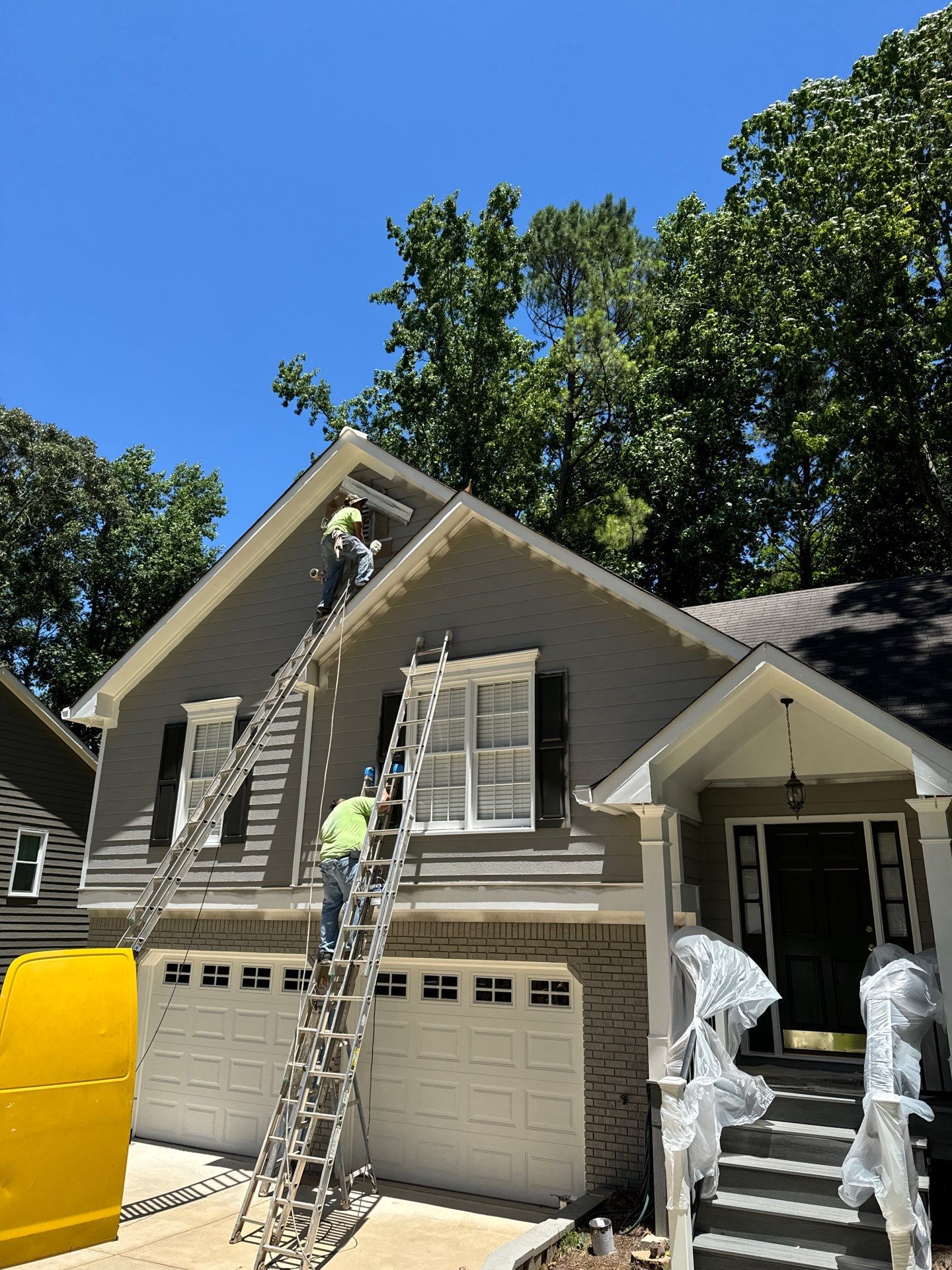 Exterior Painting and Chimney Siding Refresh in Woodstock, Georgia by Swift Home Renovations