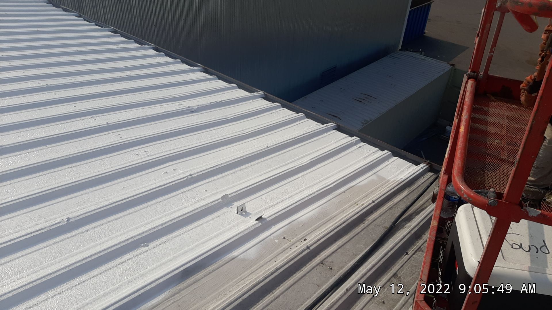 Commercial Metal Restoration System using Aldocoat Coatings by Hostetler Roofing