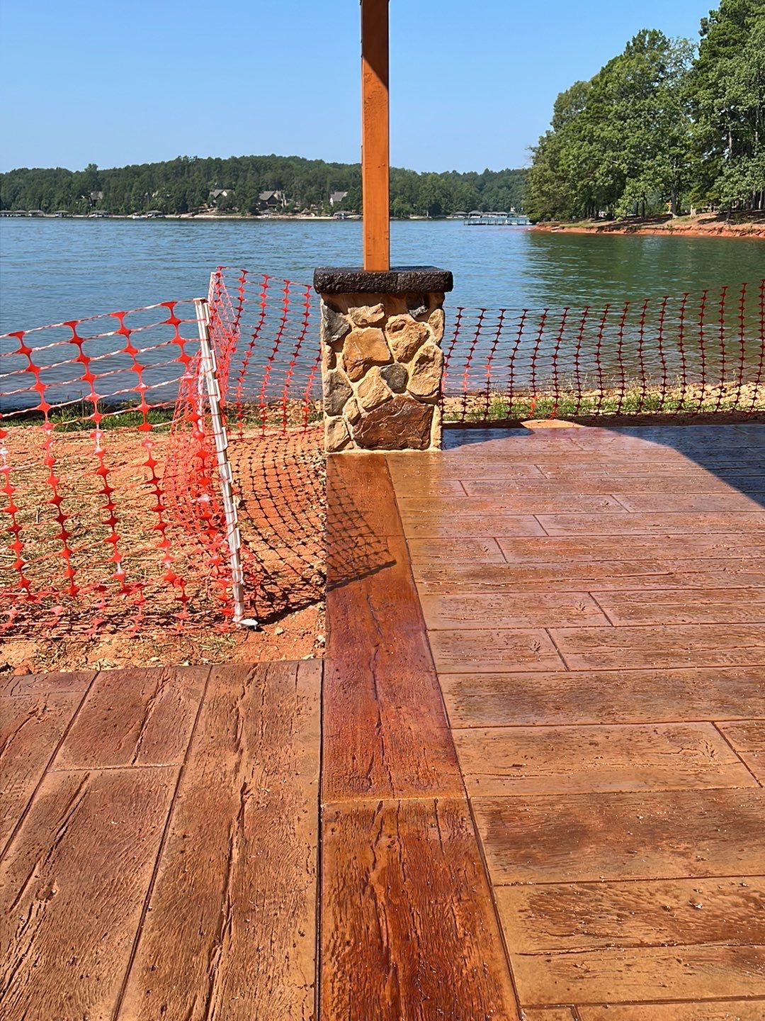 Stamped Concrete Pavilion Slab by Xtreme Concrete Services
