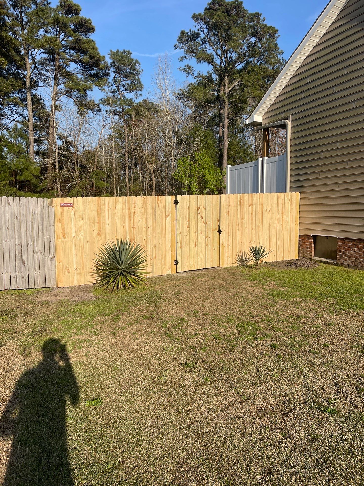 Project in New Bern by Superior Fence and Rail