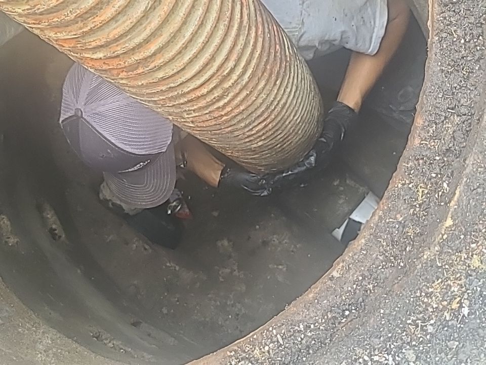 Sewer Repair using Perma-Liner through two manholes by Sureway Comfort John Wilcox Plumbing Heating Cooling