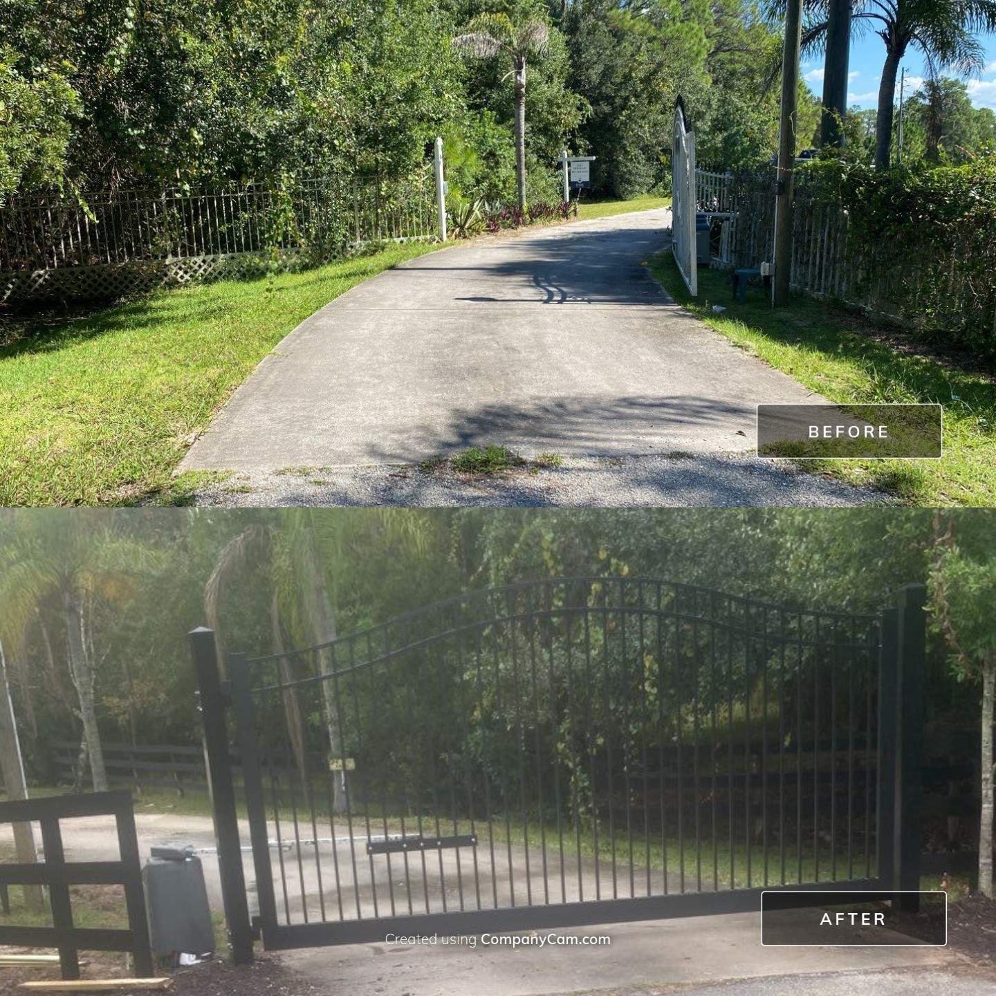 Bradenton, FL Gate Operator Installation & Horizontal Privacy Fence by Asap fence and gates, LLC