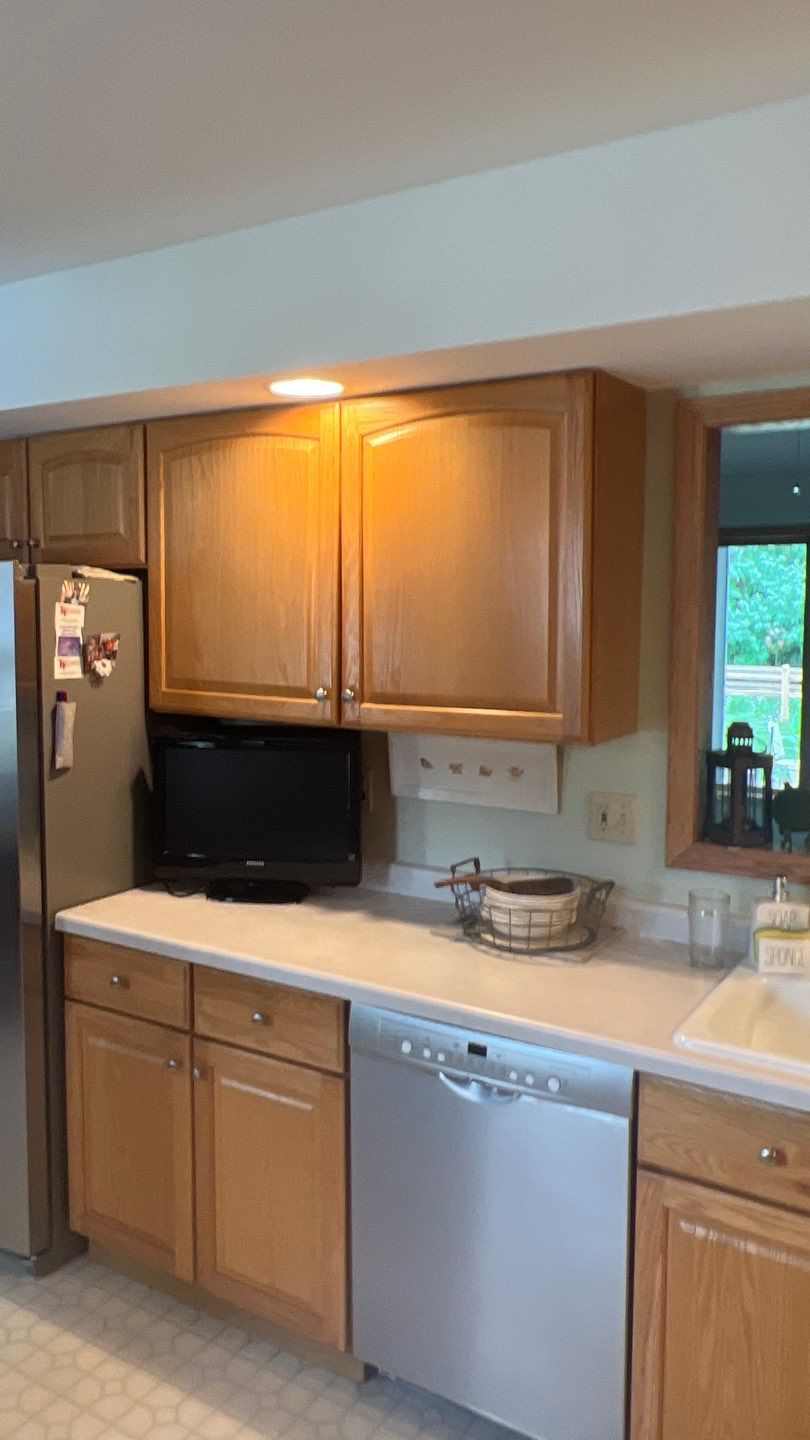 Cabinet Repaint by Cutting edge painting 