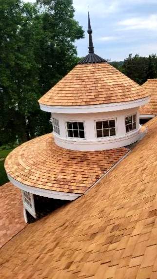 Cedar Roof Installation by Custom Installations