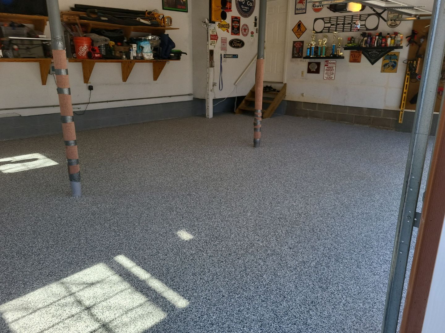 Garage Floor Coating using Penntek by Spectrum Painting, LLC