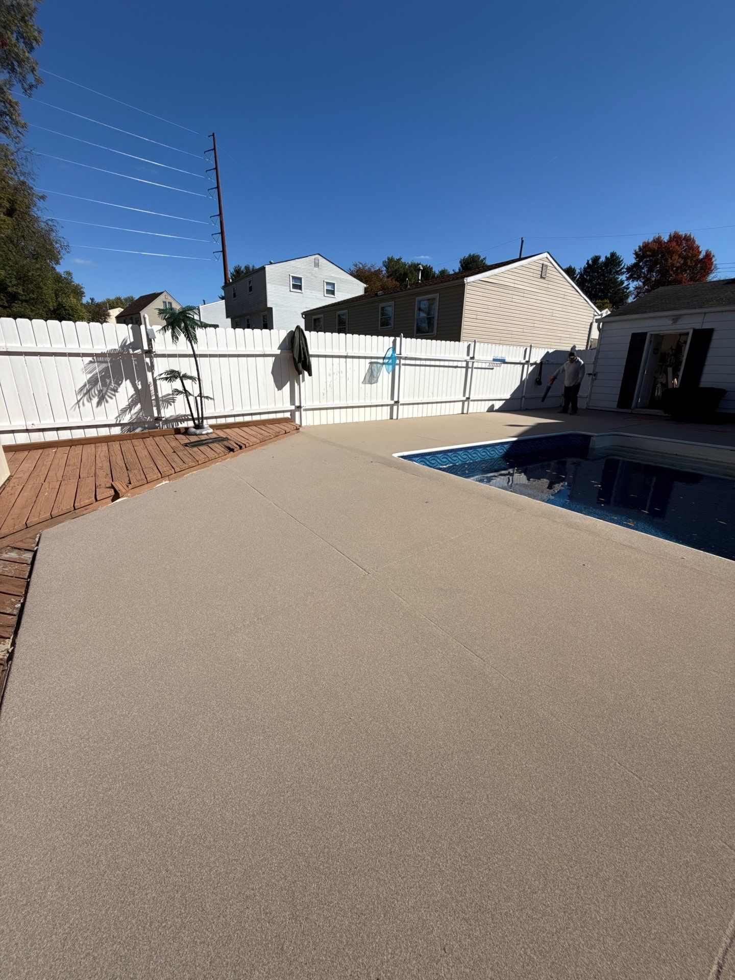 Davenport Pool Deck Project in McKees Rocks by Floors in a Day, Inc