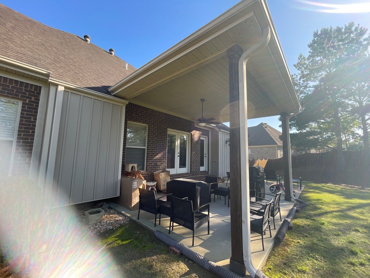 River Valley Road - Screened Porch Install  by Pillar and Pine