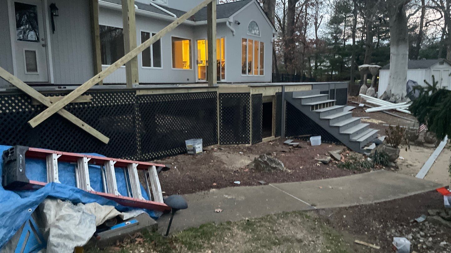 New Deck with Porch In Marlboro by deck guardian
