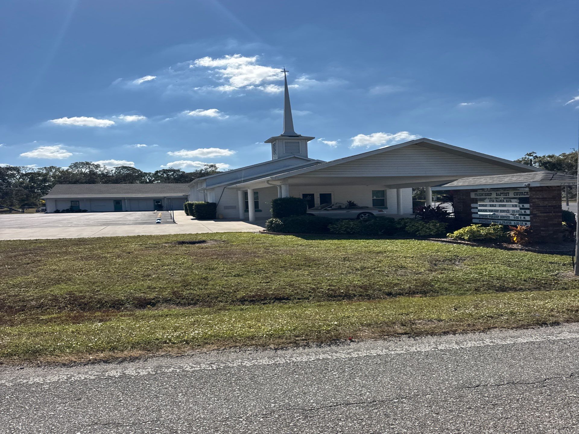 Downspout Installation using White Down Spouts in Sarasota FL by Gutter Professors