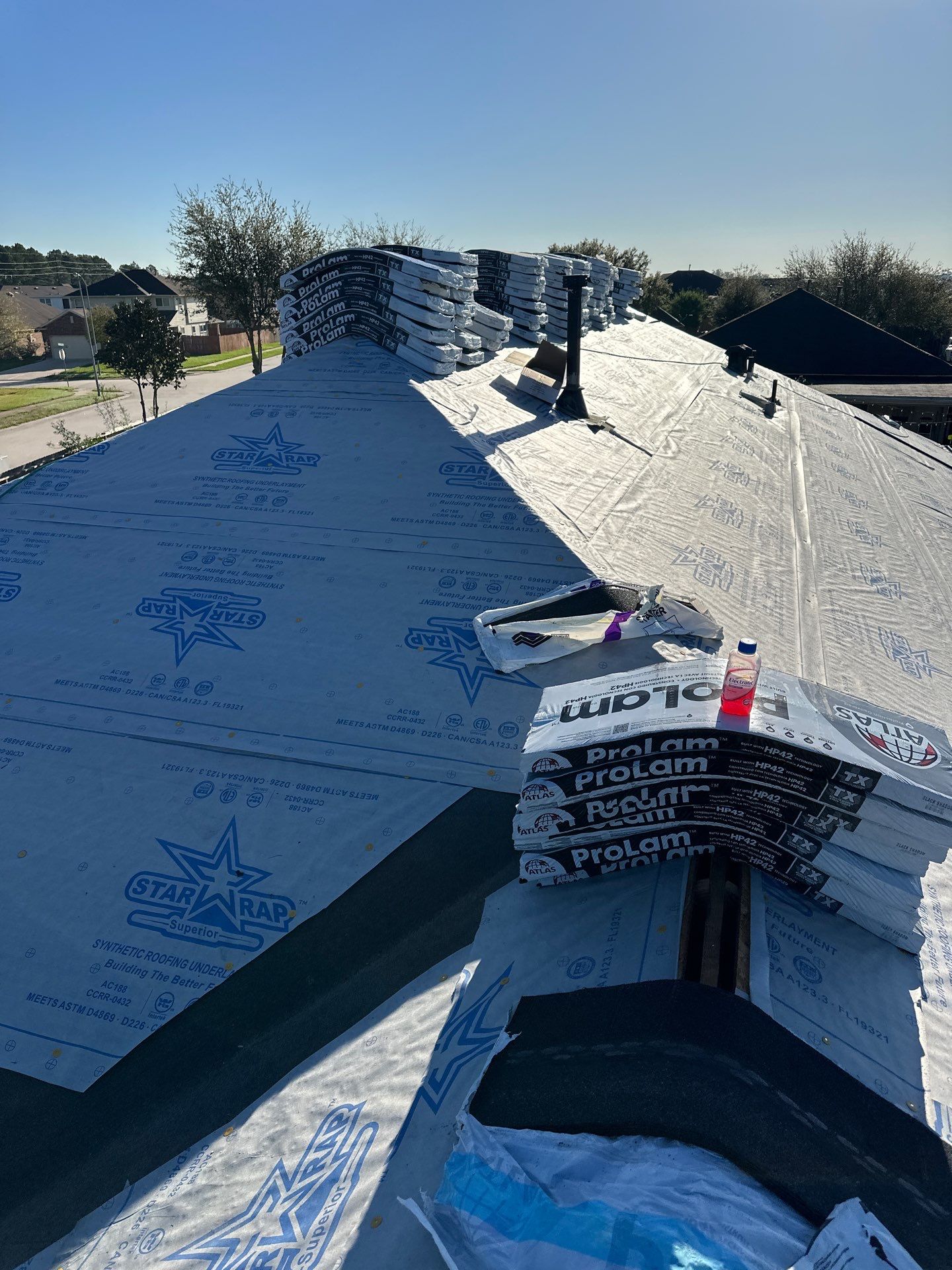 Project in Houston by Motion Roofing