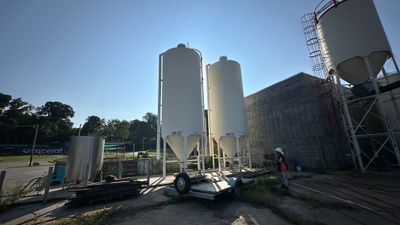 Industrial Storage Silo and Exterior Building Washing in Baltimore