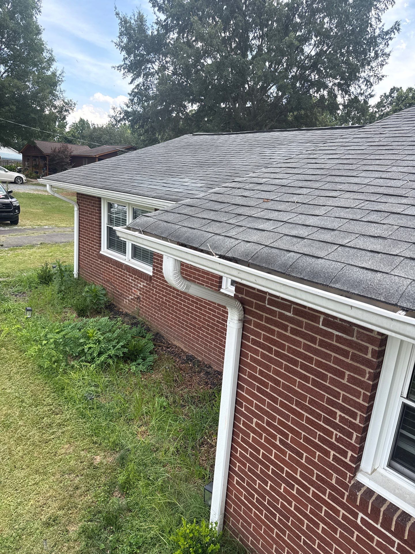 Roof replacement, interior and gutter repair by hail and wind damage by Just Brilliant Restoration JBR