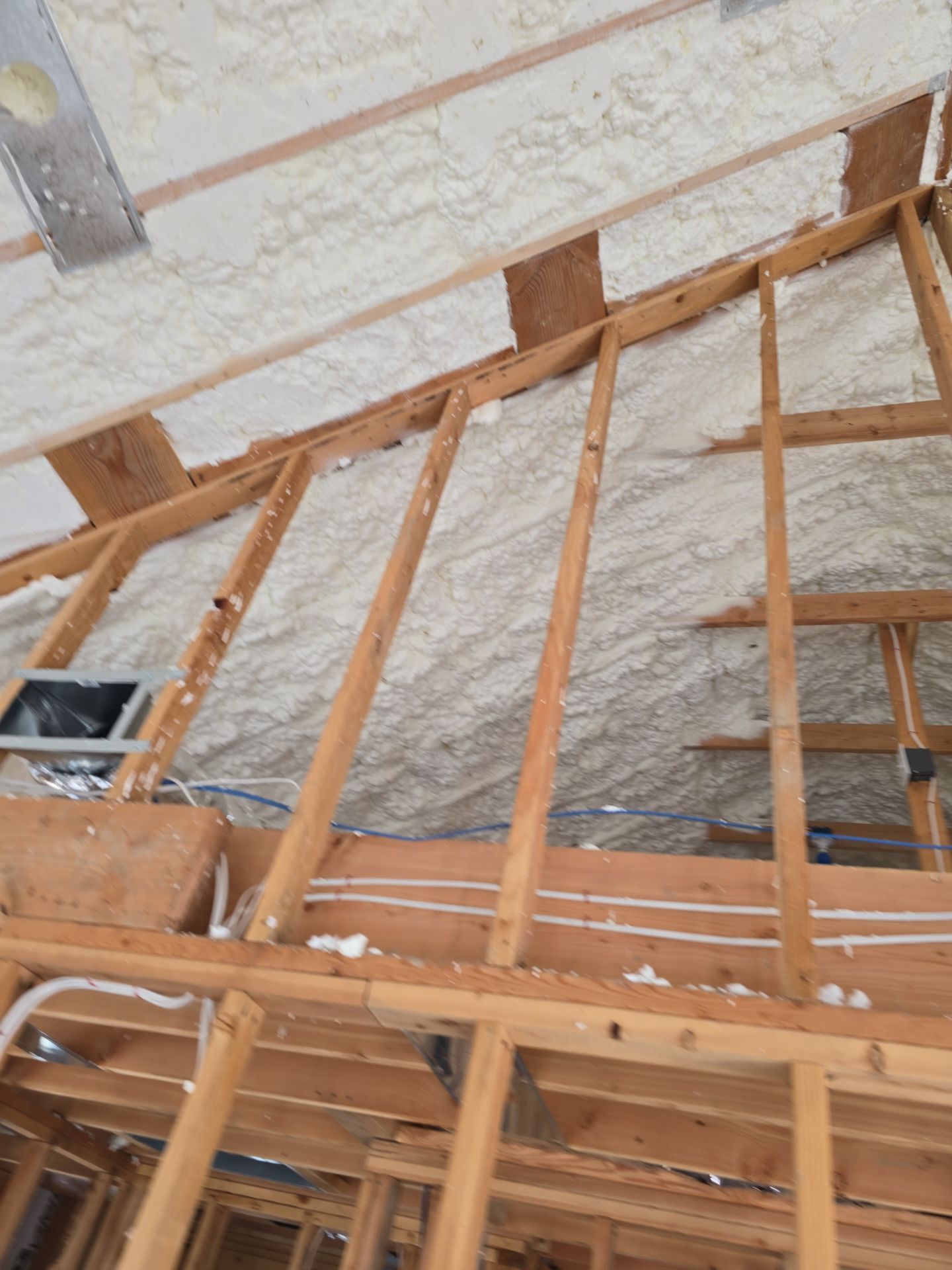 New Home Construction using open cell spray foam by NYS Foam & Energy