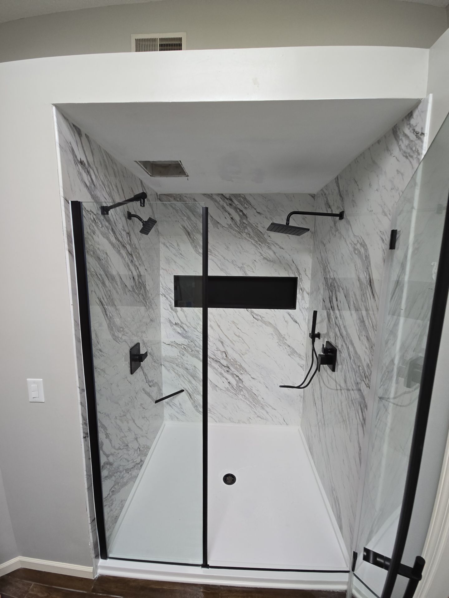 Existing tile shower was a rotting disaster by The Shower Company