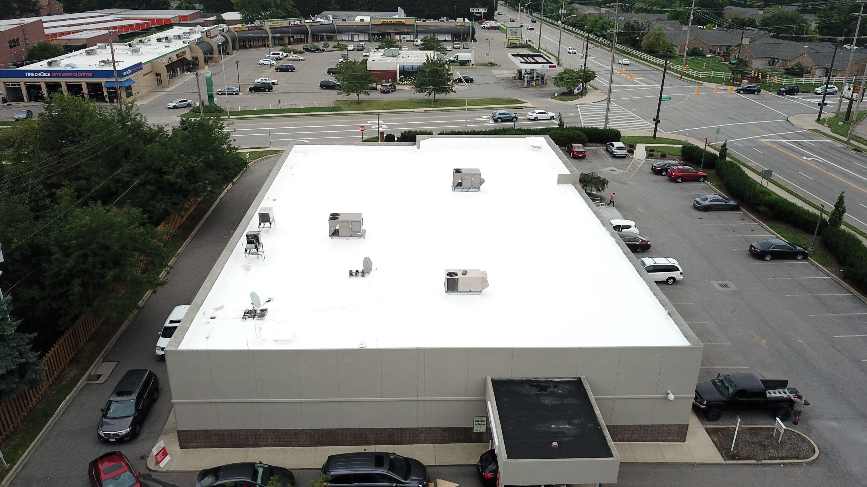 Fabric Reinforced Roof Coating by Gold Star Roofing LLC 