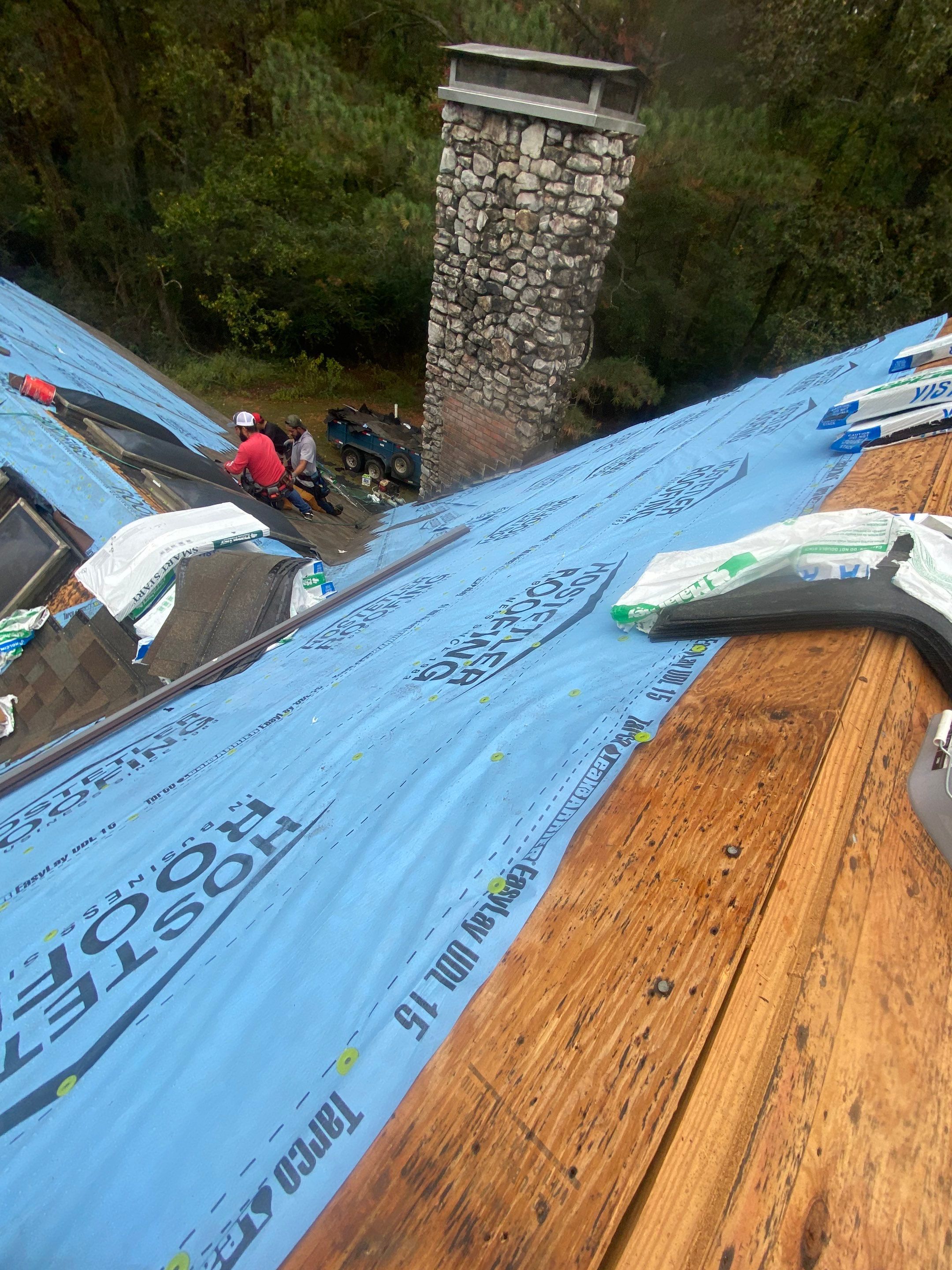 Residential Roofing Repair using Malarkey Highlander: Natural Wood by Hostetler Roofing