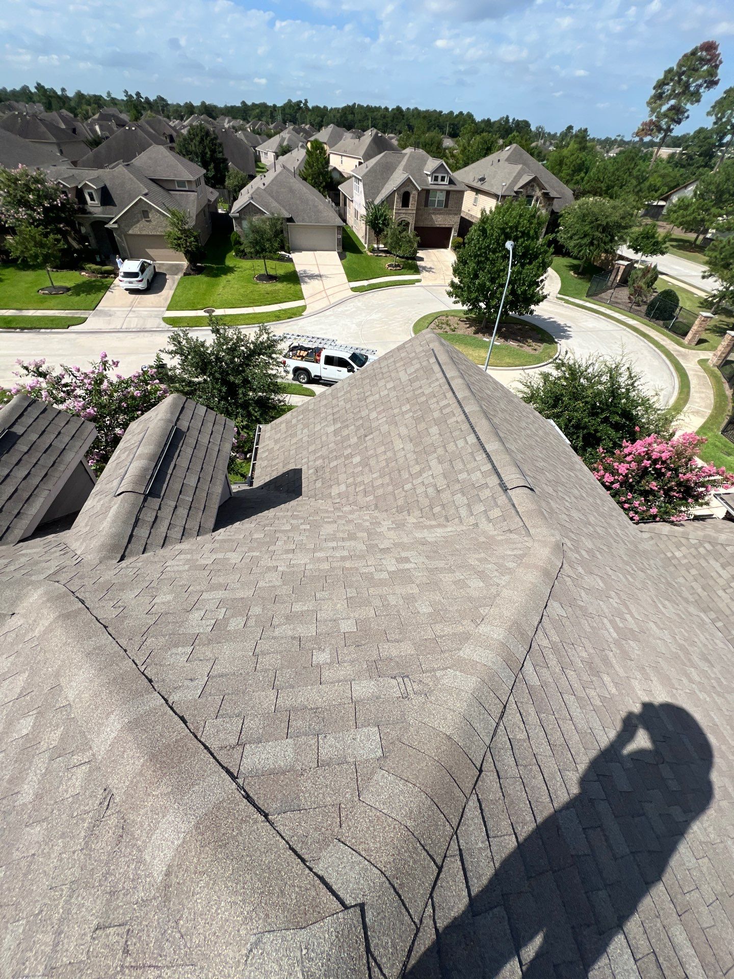 Hail Damage using Owen's Corning Duration (Lifetime) Shingles by Roof Repair Company