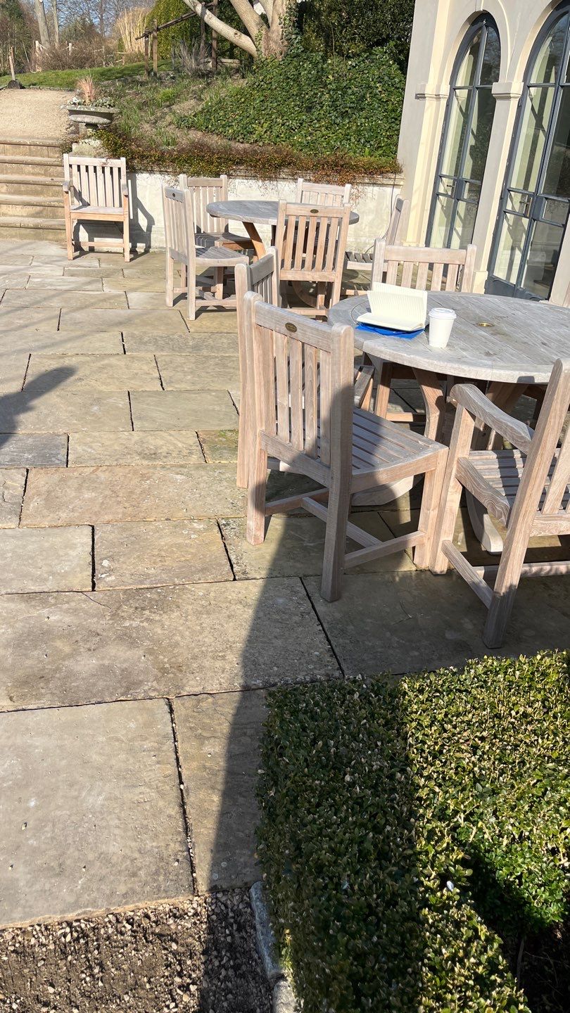 Render - Stone Work - Car parks using honda 21 ltr/min by Ges Exterior Cleaning ltd