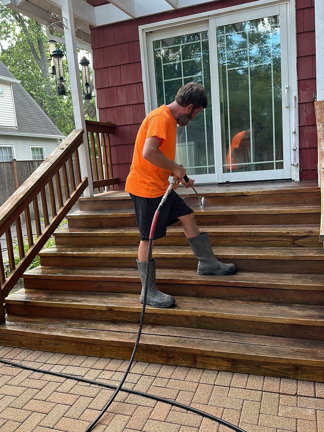 Brick paver clean, sand and seal.  using Surebond SB-1300 by Northern Power Washing LLC.