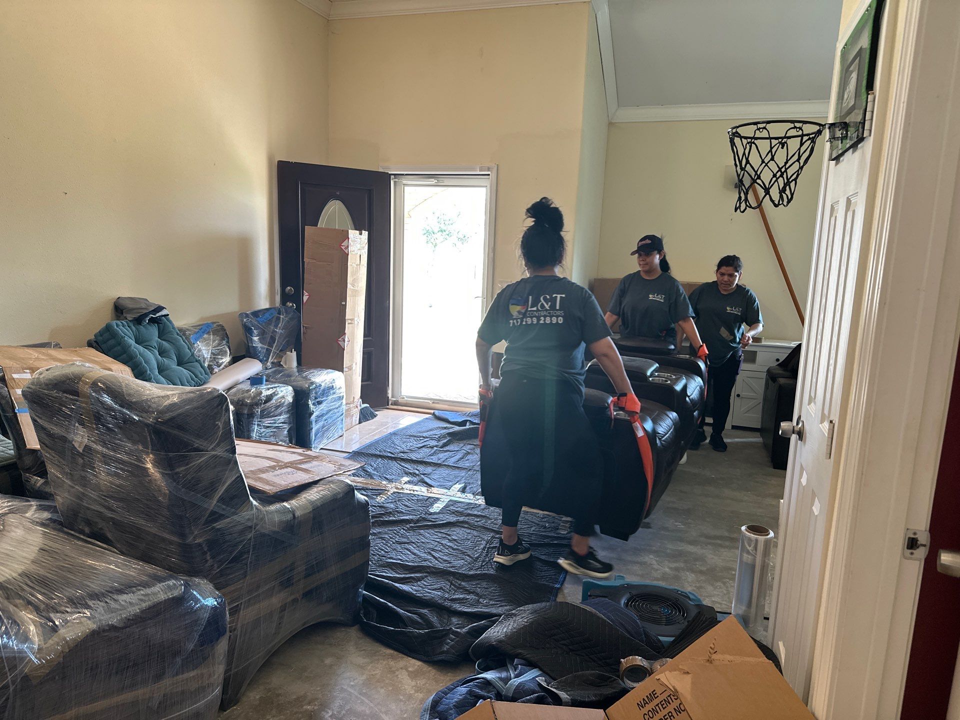 Kitchen Remodel and Water Damage Restoration Project by L&T General Contractors and Restoration INC