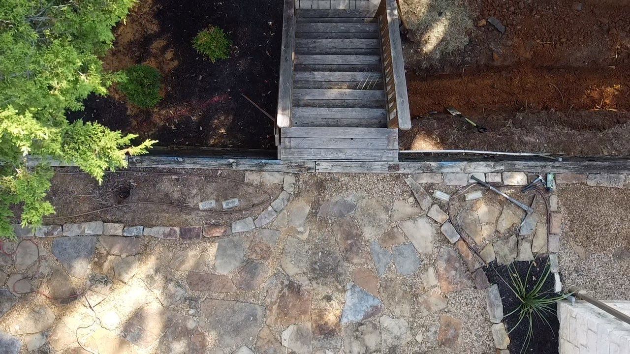 In Progress Retaining Wall Project by Peterson’s