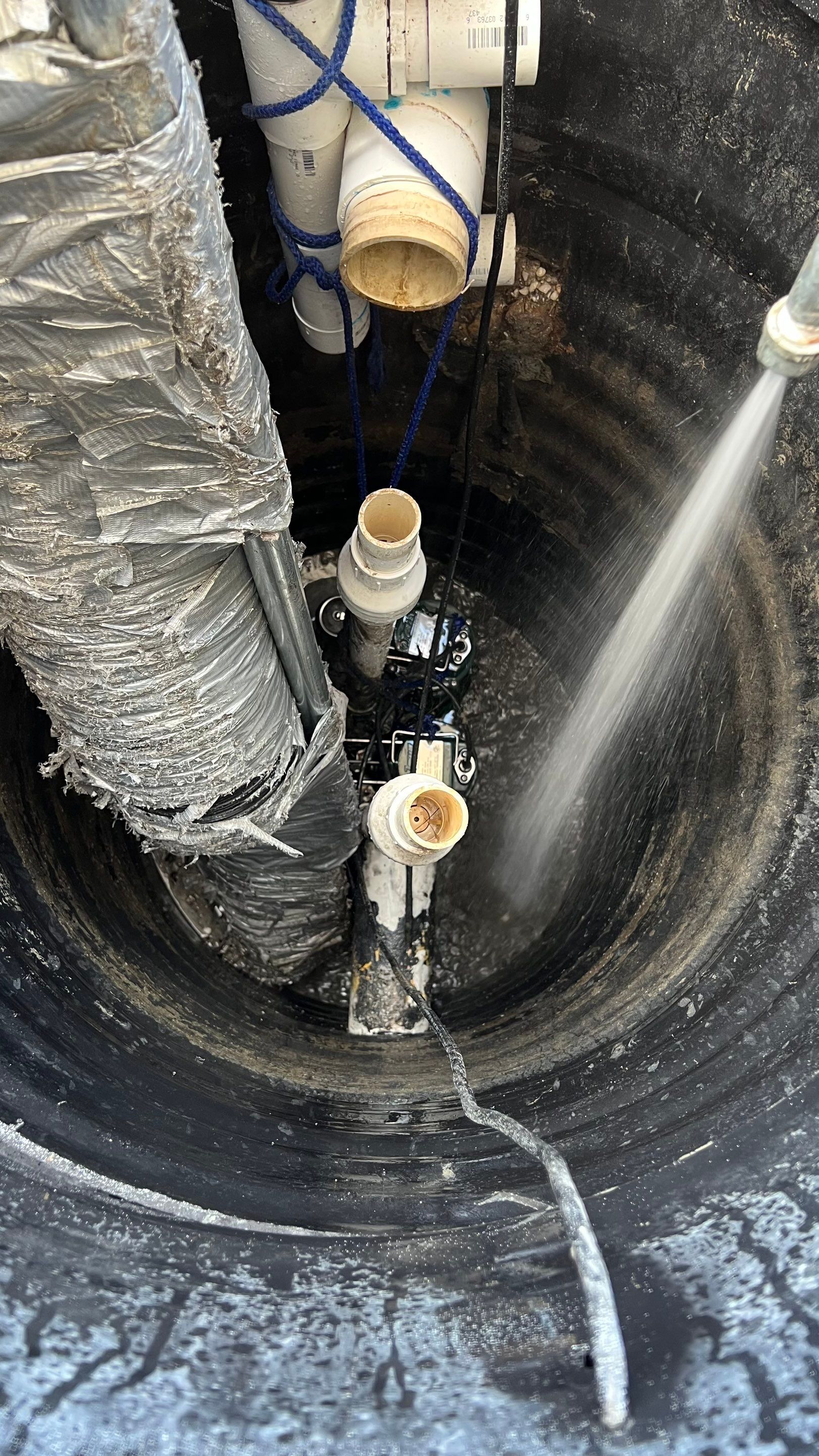 Isles of Capri Condo Parking Garage Drainage System Cleaning by APS Power & Water