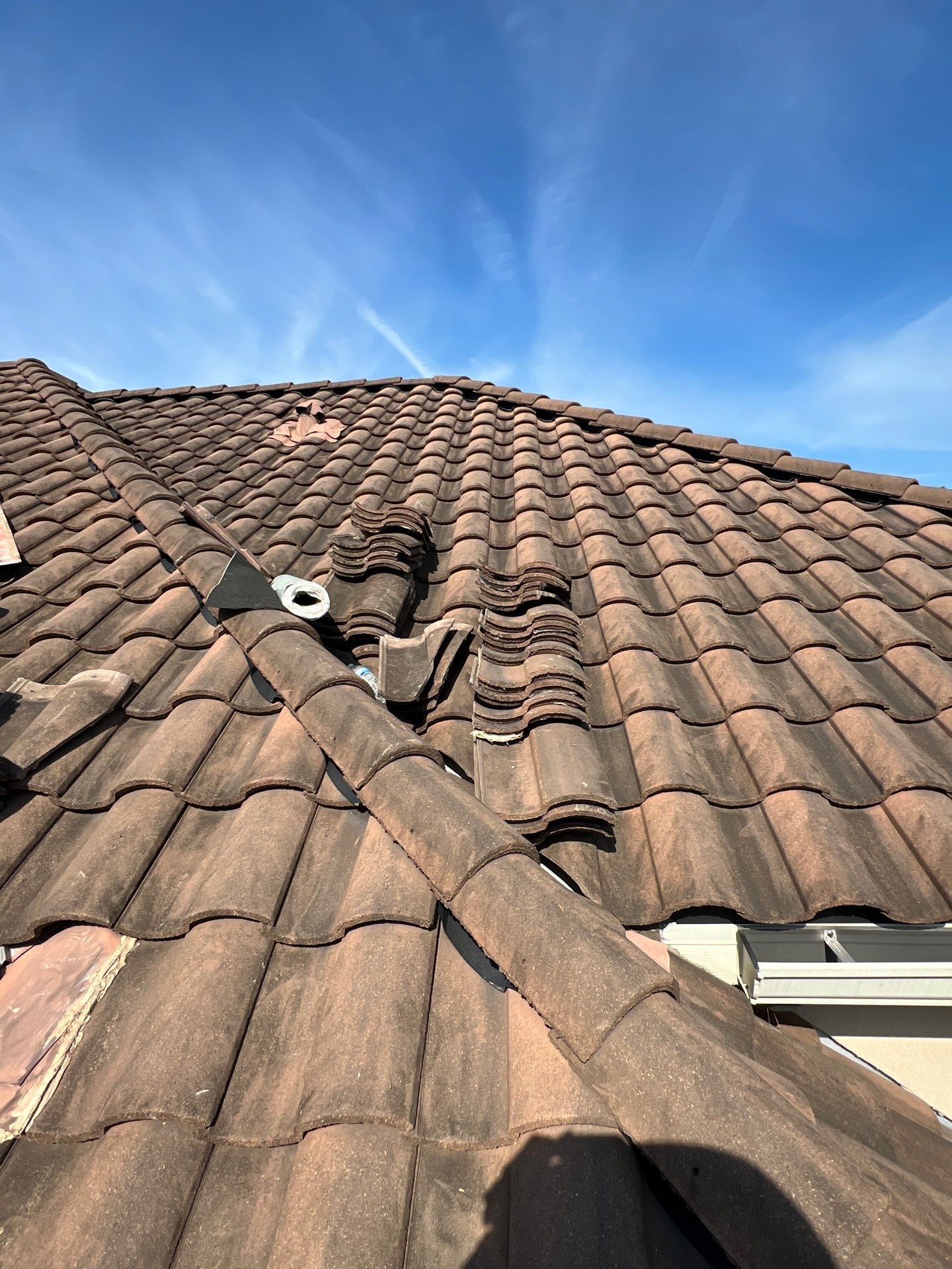 Residential Roofing Repair using tile by Roof Repair Company