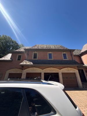 Gutter Cleaning in Saddle River, NJ — Gallo Bros job photo